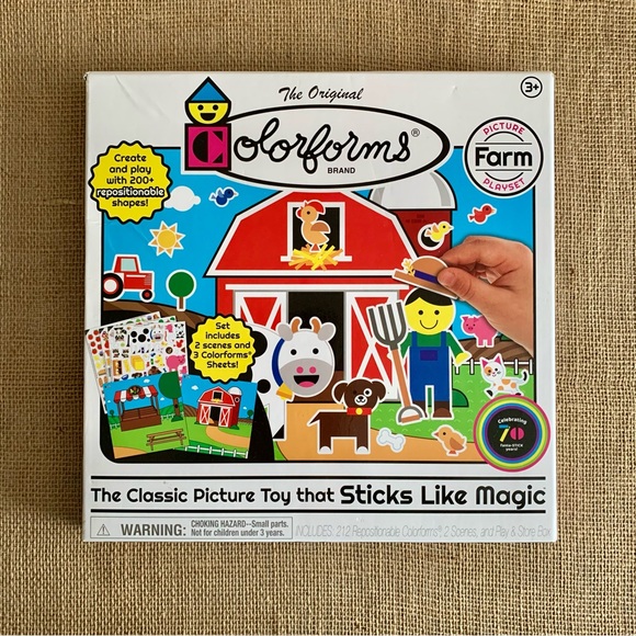 COLORFORMS Farm Picture Playset w/ Repositional Pieces for Story Fun Ages 3+ - Picture 1 of 14